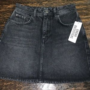 nwt urban outfitters black jean skirt